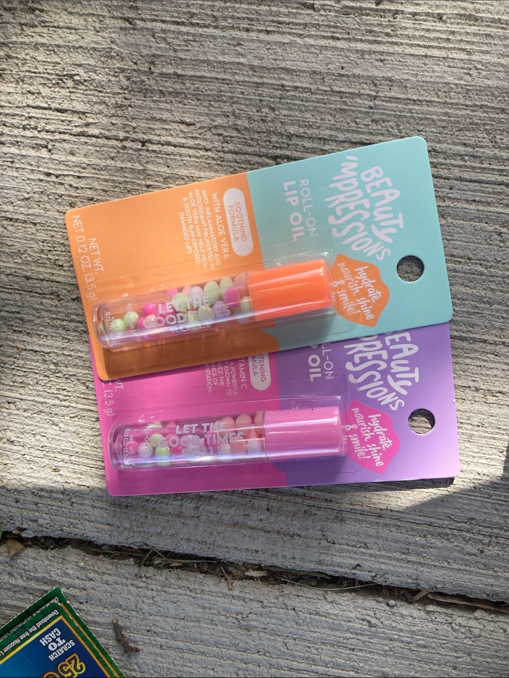 Beauty Impressions Roll-On Lip Oil Duo - Peach & Pink one